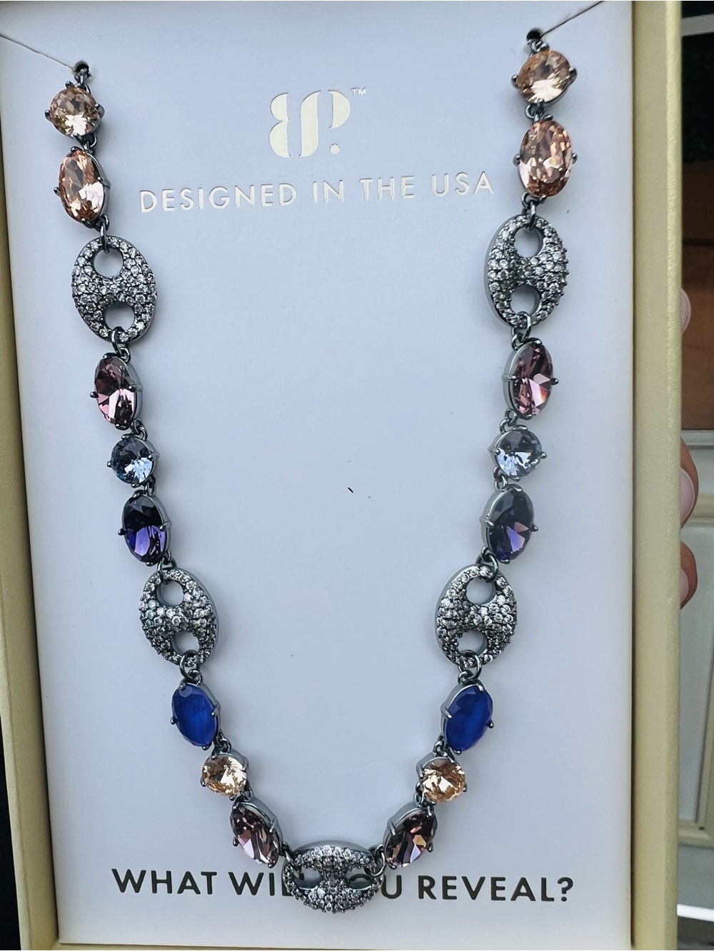 Holiday Jewel Candy !  Jingle Gem Rocks. Hematite plating . Orchid Peach Embers